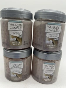 (4) Yankee Candle Coconut Beach Home Fragrance Spheres Bead Odor Neutralizer 6oz - Picture 1 of 4