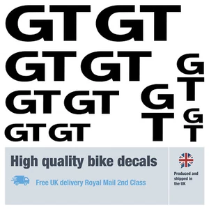 GT 2025 bike labels / decals with free bike protection (27 pack) free delivery - Picture 1 of 4