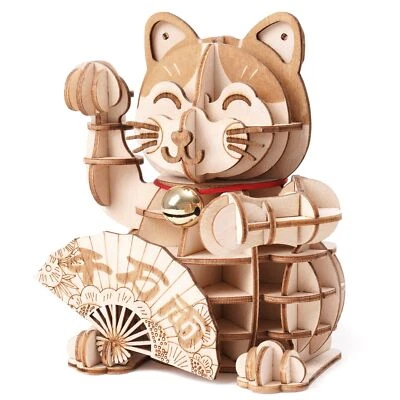 Rolife Madera Puzzle 3D Puluts Cat Maquetas para Montar para Construir Adultos - Imagen 1 de 4
