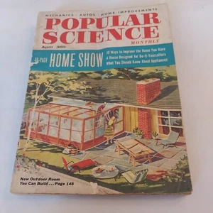 1956 April, Popular Science Monthly Magazine, Build A New Outdoor Room (MH417)  - Picture 1 of 3