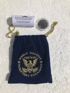 2003D IL State Quarter, Uncirculated Roll of 25+1 Restricted for IL Residents - Picture 1 of 15