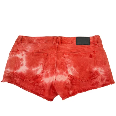 Volcom Shorts Womens Sz 7 Orange High voltage Booty Low Rise Frayed Hem Nwot $50 - Image 1 of 4