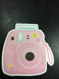 Pegatina rosa para botella de agua para cámara Instamatic (para computadora portátil, botella de agua, esquí) - Imagen 1 de 2