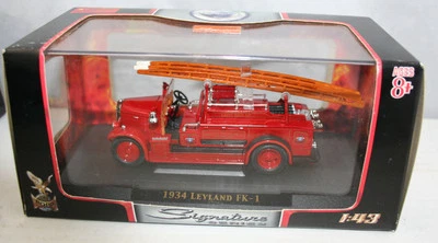 1934 Leyland FK-1 Fire Truck Universal Printing Ink 1:43 DieCast Yatming 43009 - Image 1 of 4