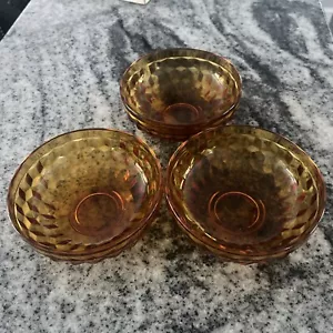 Vintage Fostoria American Amber Finger Bowl 4.5” RARE MINT Condition - Picture 1 of 5
