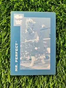 Mr. Perfect 1991 Classic WWF Superstars #107 Printing Plate Card - Picture 1 of 3
