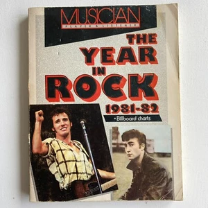 The Year In Rock 1981-82 Softcover USA 81 Jerry Garcia The Clash David Byrne - Imagen 1 de 12