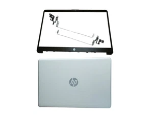 HP 15-dw1xxx 15-dw1024wm 15t-dw000 LCD Back Cover L52012-001 & Hinges & Bezel - Picture 1 of 6