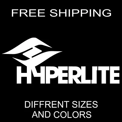 HYPERLITE vinyl sticker decal wakeboard boating