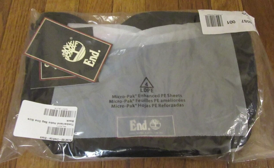 END x Timberland Hobo Bolso de Hombro Negro Extremo Ropa Nuevo con Etiquetas Envío y devolución gratuitos EE. UU. Foto 1 de 4