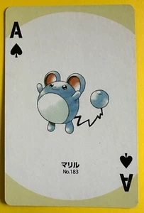 Marill pokemon Playing Poker Card Silver Marill Nintendo Japanese - Picture 1 of 6