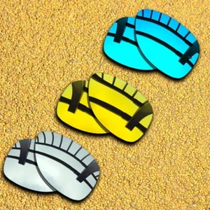 3 Pairs Lenses Replacement for-Oakley Dispatch 2 Polarized-Silver&Ice Blue&Gold - Picture 1 of 8