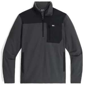 Outdoor Research Men's Trail Mix - Fleece - Quarter Zip Pullover - Storm - Picture 1 of 3