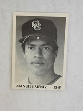 1975 TCMA Minor League Quad-City Angels Manuel Jimenez M2