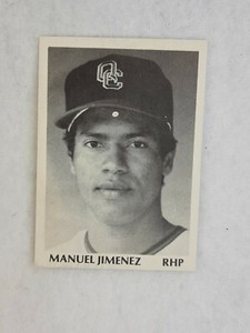 1975 TCMA Minor League Quad-City Angels Manuel Jimenez M2