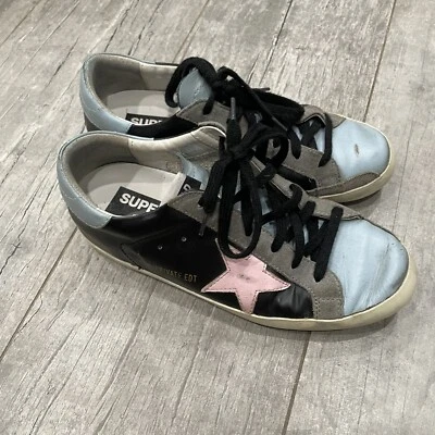 GOLDEN GOOSE Superstar 低帮运动鞋 黑色 粉色 Star 私人版 37 — 第 1/4 张图片