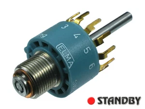 1pc Switch rotary 1x12 01-1181-20-KA ELMA high quality - Bild 1 von 4