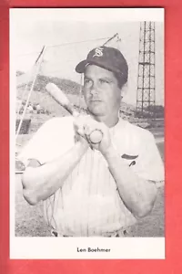 1971 SYRACUSE CHIEFS MOREY POSTCARD LEN BOEHMER NM - Picture 1 of 2