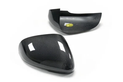 1 par de cubiertas de espejo retrovisor lateral exterior de fibra de carbono para Jaguar XF XK XJ I-PACE Foto 1 de 4