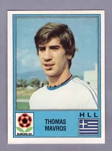 THOMAS MAVROS Figurine Panini EUROPA 80 OTTIMA Euro 80 Sticker MINT #112 - Foto 1 di 2