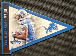 2015 Panini Contenders - Pennants #P6 Calvin Johnson - Picture 1 of 2