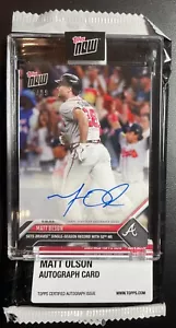 2023 Topps Now Braves HR Record Matt Olson on-card Auto ##/99 #874A - Picture 1 of 2