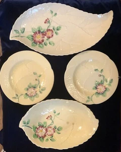 Vintage Carlton Ware Yellow Wild Rose: 2 Side Plates & 2 Larger Dishes, MCM. - Picture 1 of 5