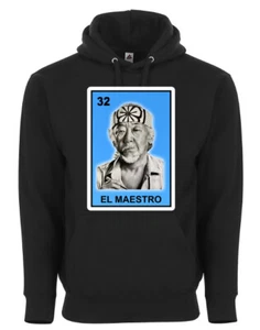 El Maestro Miyagi Karate Kid Loteria Mexican Bingo Style Graphic Hoodie Sweater - Picture 1 of 4