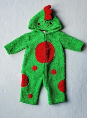 Disfraz de Halloween de dragón polar verde y rojo talla infantil 12 meses juego de vestir Foto 1 de 4