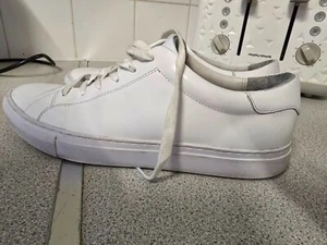Polo Ralph Lauren Jermain II Trainers - RRP £165 - size7 WHITE LEATHER - Picture 1 of 5
