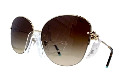 Tiffany Sunglasses TF3082  60213B Gold brown Woman 58/16/140 - Image 1 of 4