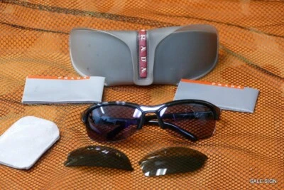 ORIGINAL PRADA SPORT SUNGLASSES WITH EXTRA LENS - image 1 of 4