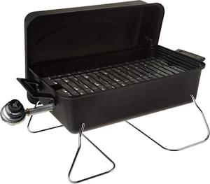 OUTDOOR GAS PROPANE GRILL Portable 1-Burner Stainless Steel Camping Grill - Picture 1 of 8
