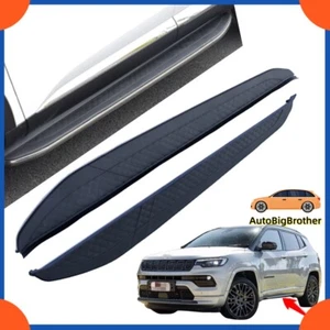 Fits for Jeep Compass 2023 2024 Fixed Running Boards Side Steps Pedals Nerf Bar - Picture 1 of 9