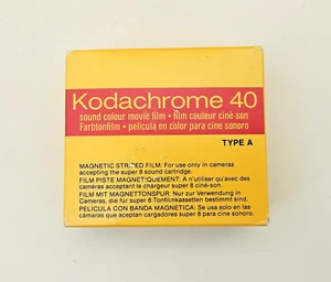 Kodak Kodachrome 40 Type A Super 8 Colour Movie Camera Cartridge 1984 new - Photo 1/3