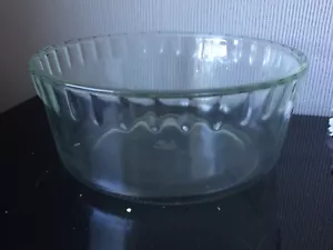 JAJ Pyrex Casserole Dish Clear Pressed Glass Bowl Oven Baking Roasting Dish - Picture 1 of 11