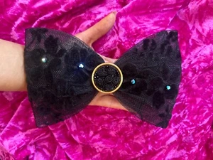 Ada Tuchbant Paris France Couture Oversize Runway Statement Bow Hairclip Barette - Picture 1 of 13