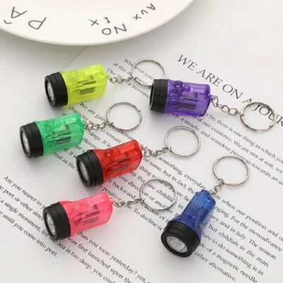 72 Flash Light Mini Key Chains ~ Cute Novelty Flashlights wholesale (6 dozen)
