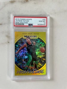 2019-20 Panini NBA Hoops - Jayson Tatum #25 High Voltage PSA 10 Boston Celtics - Bild 1 von 2