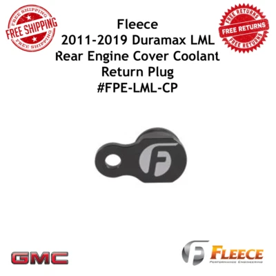 Tapón de retorno de refrigerante cubierta de motor trasero de rendimiento polar para GMC Duramax 2011-19 Foto 1 de 4