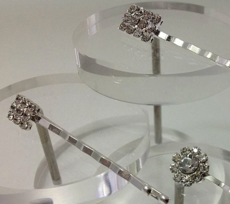 Haarnadel Mit Perlen & Schleife In Silber – Bohrer-Clip Für Pferdeschwanz, Kopfschmuck Für Damen, Party & Hochzeit