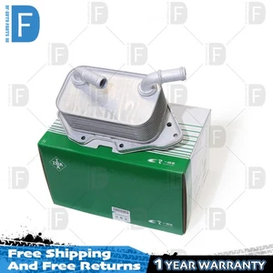 Engine Oil Cooler with Shim For VW Touareg AUDI A4 A7 A5 A6 A8 Q5 Q7 06E117021G - Picture 1 of 6