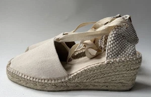 Toni Pons - CALONGE - VALENCIAN WEDGE ESPADRILLES WITH VEINS SIZE 38/US 7.5 - Picture 1 of 12