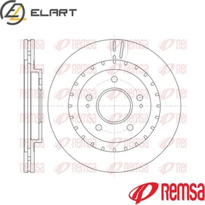 2x BRAKE DISC 61137.10 FOR MITSUBISHI PAJERO/PININ 4G93 1.8L 4G94 2.0L 4cyl - Picture 1 of 8