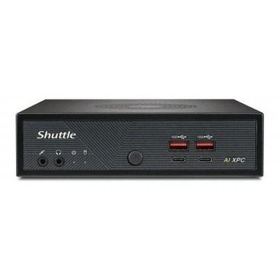 Shuttle Slim AI PC DN11H9 1.35L sized PC Nero 185H Intel SoC (DN11H9 INTEL U9-18 - Immagine 1 di 4