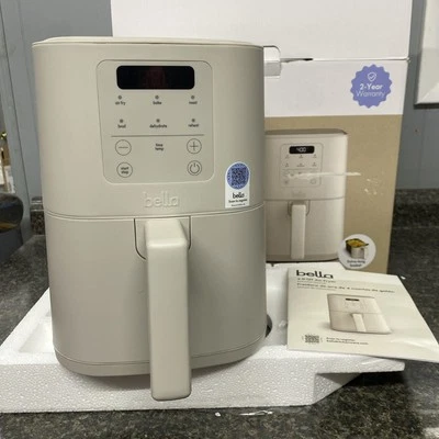 Freidora de aire delgada Bella 4Qt | Temperatura ajustable, 6 ajustes preestablecidos, EverGood antiadherente Foto 1 de 4