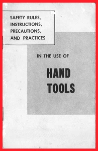 IH Hand Tools Safety Rules, Instructions, Precautions & Practices Pocket Booklet - Picture 1 of 13