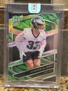 Panini Spectra 2024 - Rookies Cooper DeJean #168 verde neón Prizm troquelado/30... - Imagen 1 de 2