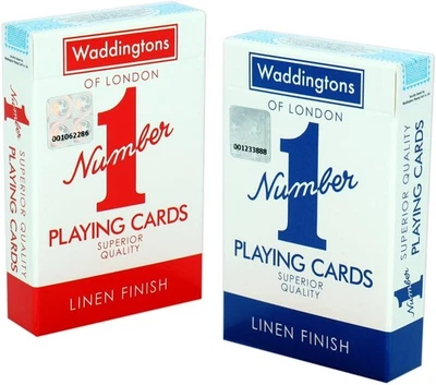 Waddingtons Number 1 Playing Card Game, play with the classic Red Twin Pack  - Image 1 of 4
