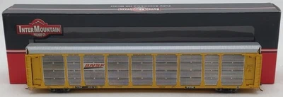 InterMountain 45252-04 HO Bi-Level Auto Rack & BNSF Rack On TTGX Flatcar #963722 - Image 1 of 4
